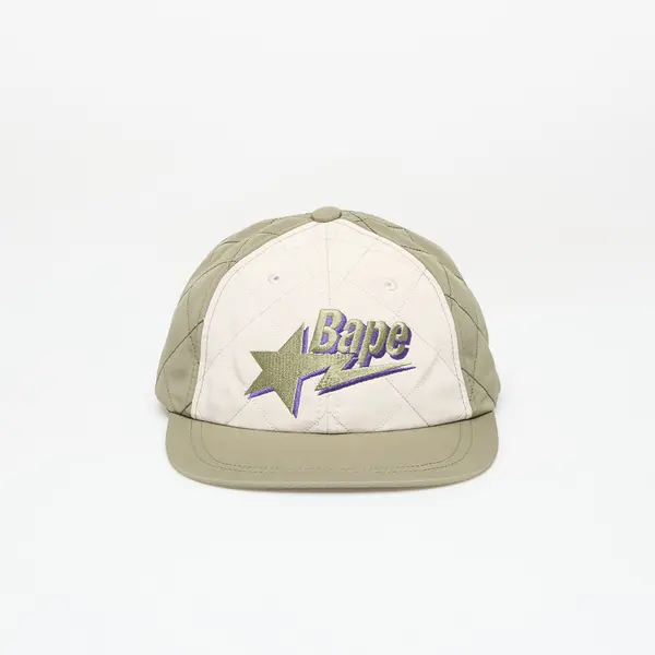 A BATHING APE Čepica A BATHING APE Bape Sta Logo Quilting Cap Olive Drab Universal