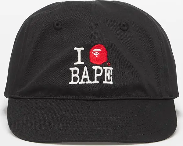 A BATHING APE Čepica A BATHING APE Logo Cotton Twill Cap Black Universal