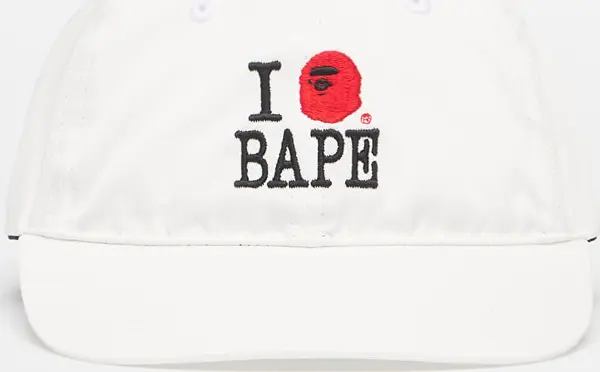 A BATHING APE Čepica A BATHING APE Logo Cotton Twill Cap White Universal