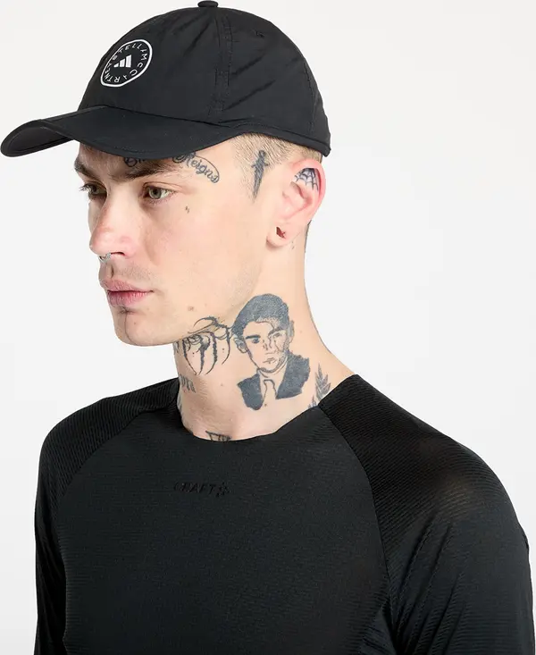 adidas Performance Čepica adidas x Stella McCartney Run Cap Black/ White/ Silver Met. S