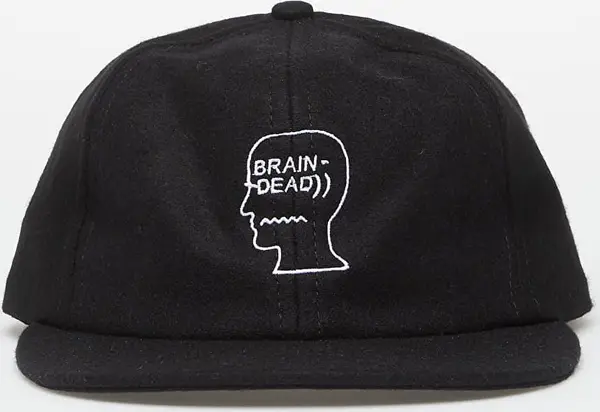Brain Dead Čepica Brain Dead Flannel Classic Logohead 6 Panel Hat Black Universal
