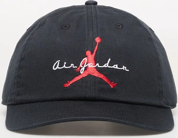 Jordan Čepica Jordan Club Cap Unstructured Adjustable Hat Black/ White/ University Red L/XL