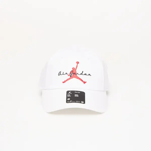 Jordan Čepica Jordan Club Cap Unstructured Adjustable Hat White/ Black/ University Red S/M