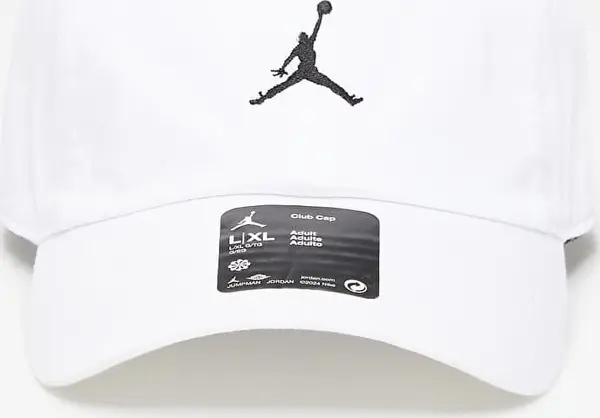 Jordan Čepica Jordan Club Unstructured Curved-Bill Hat White/ Black L/XL