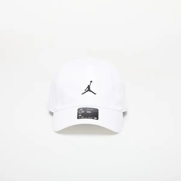 Jordan Čepica Jordan Club Unstructured Curved-Bill Hat White/ Black M/L