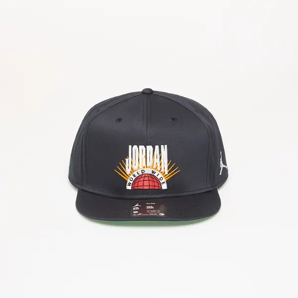 Jordan Čepica Jordan Essentials Pro Structured Flat Bill Hat Black/ Kelly Green/ Sail L/XL