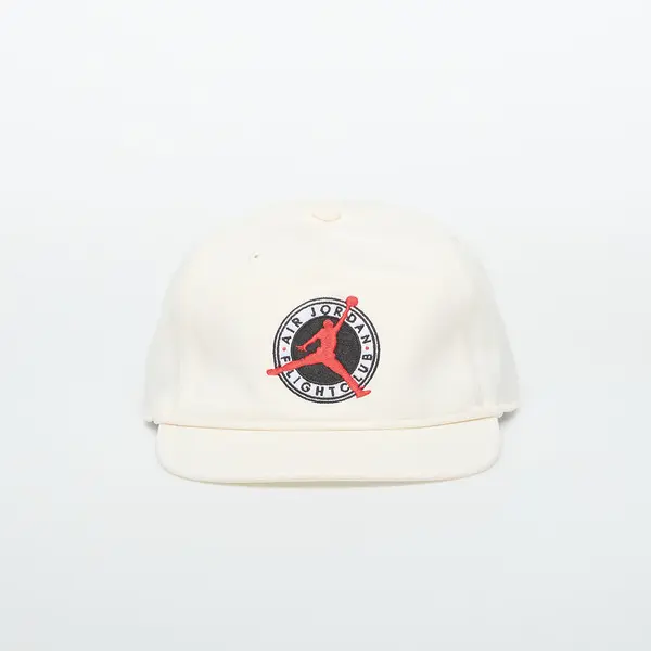 Jordan Čepica Jordan Flight Club Pro Unstructured Flat Bill Hat Pale Ivory/ Black S/M