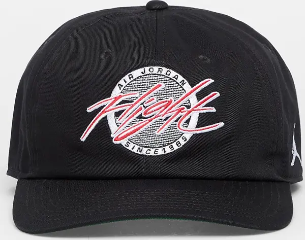 Jordan Čepica Jordan Flight Pro Unstructured Flat Bill Cap Black/ Kelly Green/ White S/M