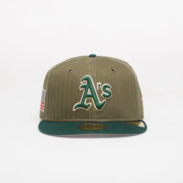 New Era Čepica New Era 59FIFTY MLB American Herringbone Oakland Athletics Official Team Color 7 1/8