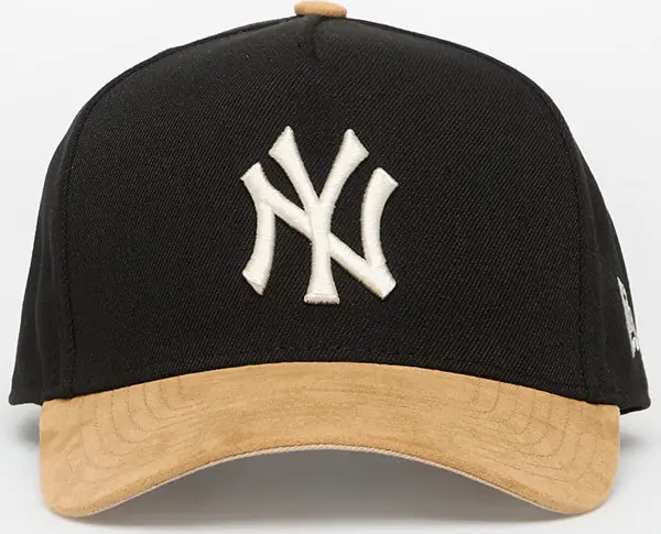 New Era Čepica New Era 9FORTY Aframe MLB Suede Visor New York Yankees Black/ Camel Universal