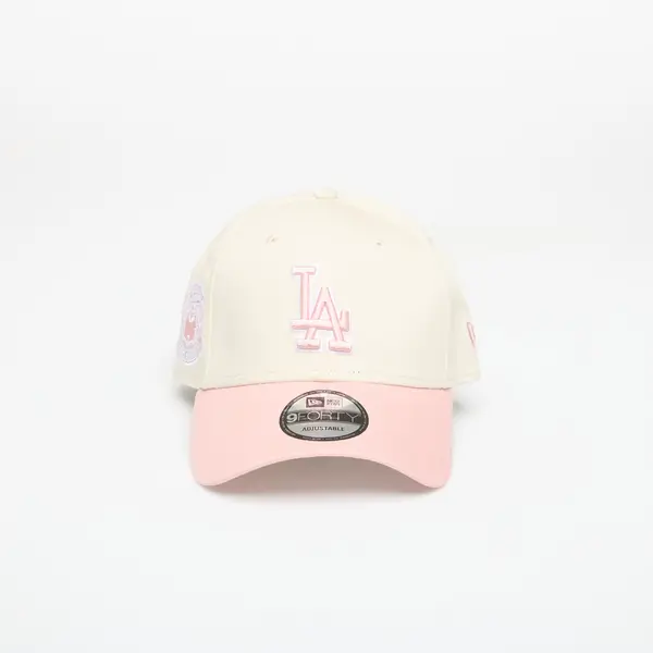 New Era Čepica New Era 9FORTY MLB WS Patch Los Angeles Dodgers Light Cream/ Pink Rouge Universal
