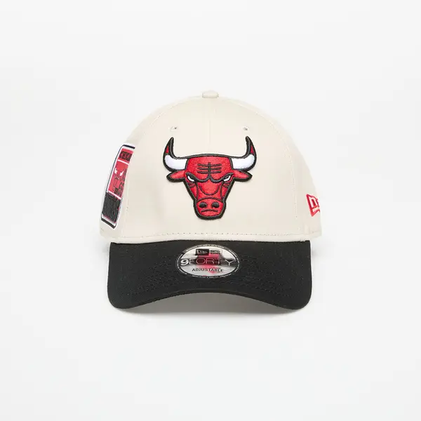New Era Čepica New Era Chicago Bulls 9FORTY Contrast Patch Adjustable Cap Stone/ Black Universal
