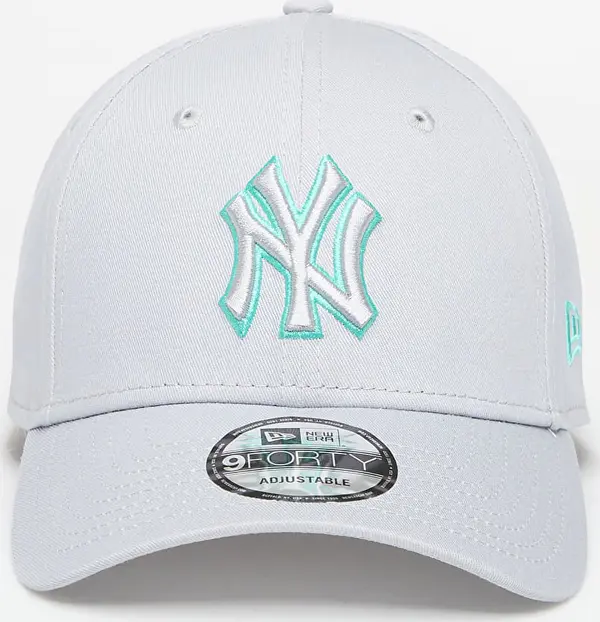 New Era Čepica New Era New York Yankees Team Outline 9FORTY Adjustable Cap Dolphin Gray/ Ate Universal
