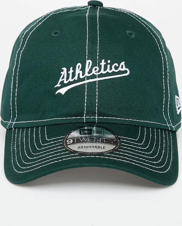 New Era Čepica New Era Oakland Athletics 9TWENTY Contrast Stitch Dark Green/ White Universal