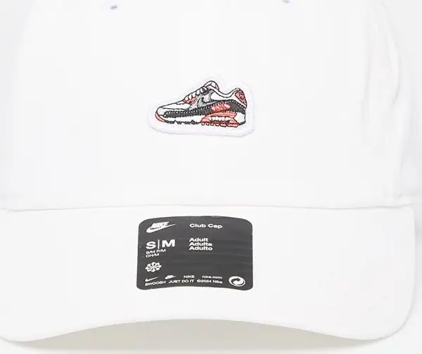 Nike Čepica Nike Club Unstructured Air Max 90 Patch Cap White L/XL