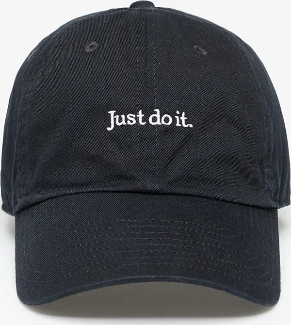 Nike Čepica Nike Club Unstructured Just Do It Cap Black/ White M/L