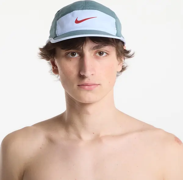 Nike Čepica Nike Fly Dri-FIT Unstructured Swoosh Cap Mineral Slate/ Hydrogen Blue/ Team Crimson M/L
