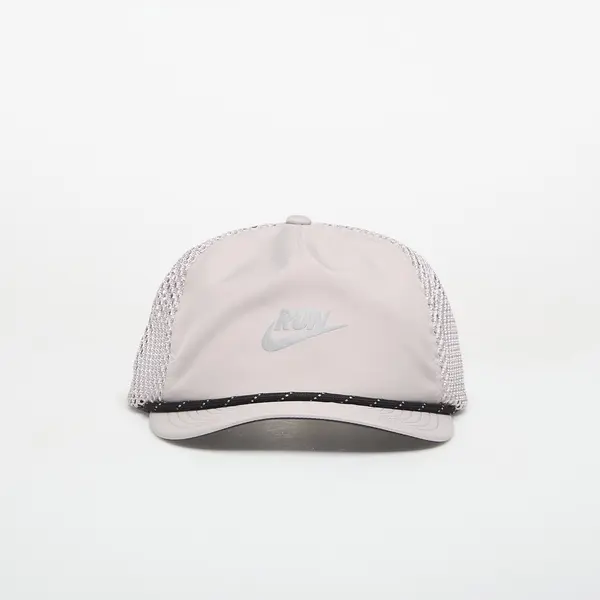 Nike Čepica Nike Pro Dri-FIT Unstructured Swoosh Run Cap College Grey/ Anthracite/ Reflective Silv M/L