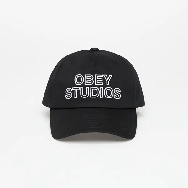 OBEY Clothing Čepica OBEY Studios 5 Panel Strapback Black Universal