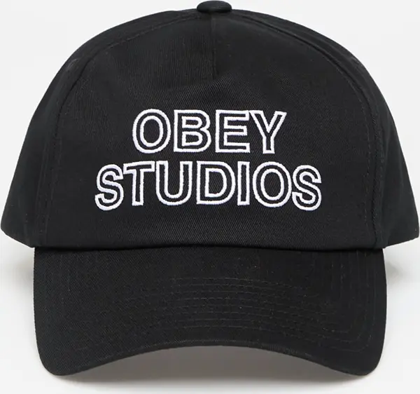 OBEY Clothing Čepica OBEY Studios 5 Panel Strapback Black Universal