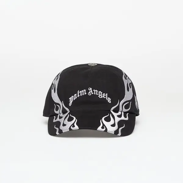 Palm Angels Čepica Palm Angels Curved Logo Flames Cap Black/ Light Grey Universal