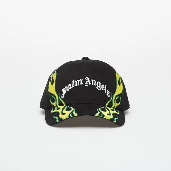 Palm Angels Čepica Palm Angels Flames Curved Logo Cap Black/ Off White Universal