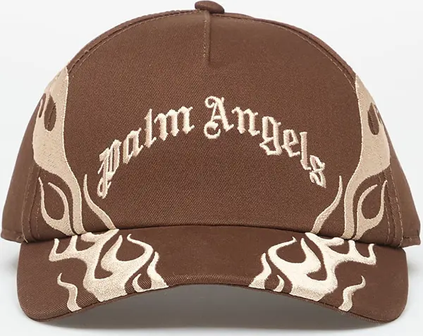Palm Angels Čepica Palm Angels Flames Curved Logo Cap Brown/ Beige Universal