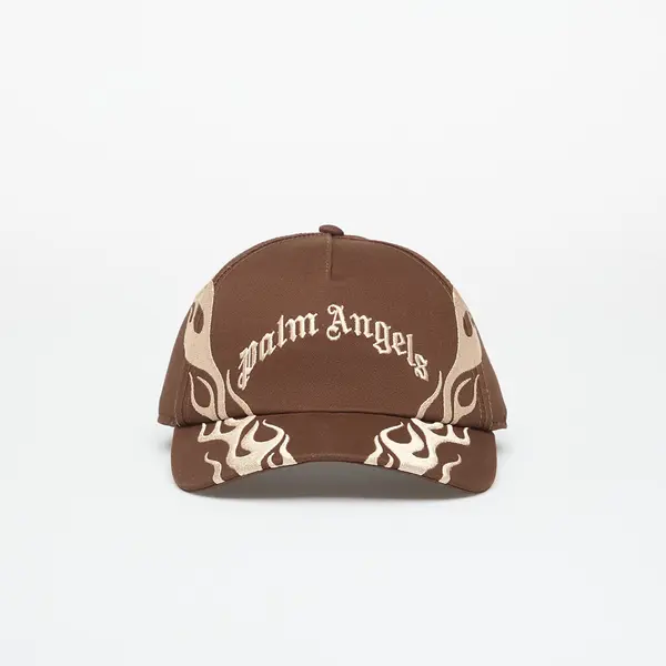Palm Angels Čepica Palm Angels Flames Curved Logo Cap Brown/ Beige Universal