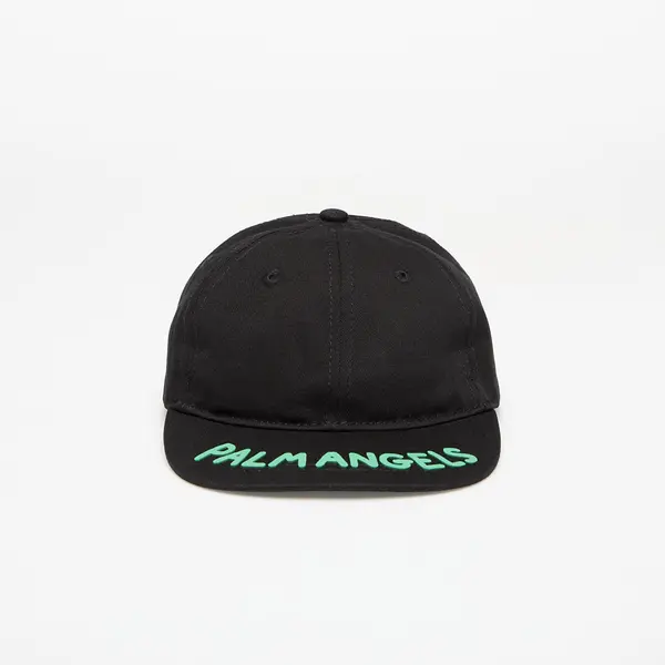 Palm Angels Kids Čepica Palm Angels Kids Seasonal Logo Baseball Cap Black/ Green II