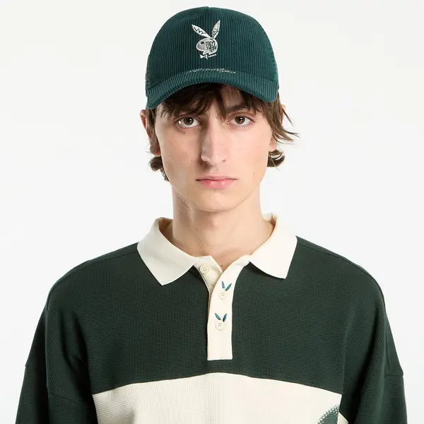 FTSHP Čepica Playboy x FTSHP Corduroy Trucker Green Universal