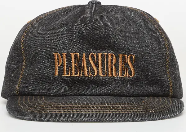 PLEASURES Čepica PLEASURES Zig Zag Denim Cap Black Universal