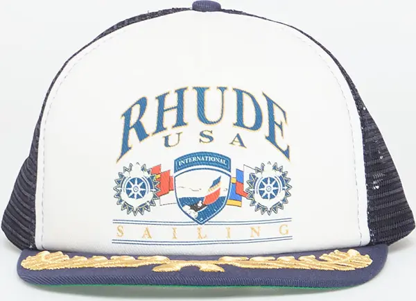Rhude Čepica Rhude Usa Sailing Icon Trucker Hat Navy/ White Universal