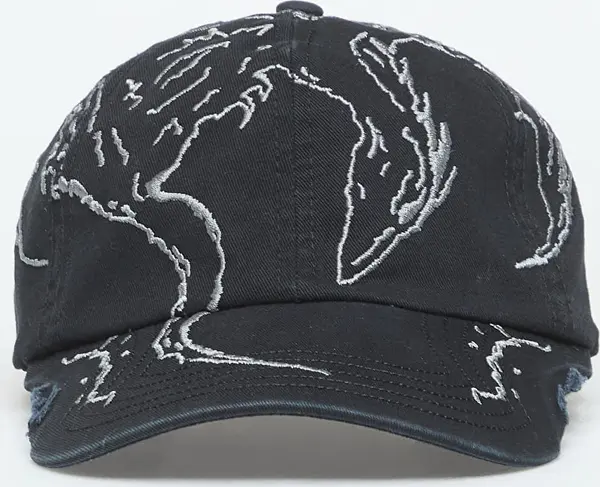 ROA Čepica ROA Ryli Embriodered 6 Panel Cap Washed Black Universal