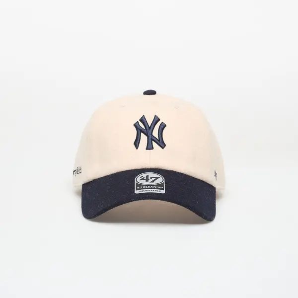 Sporty & Rich Čepica Sporty & Rich Yankees Serif Wool Hat Ecru/ Dark Navy Universal