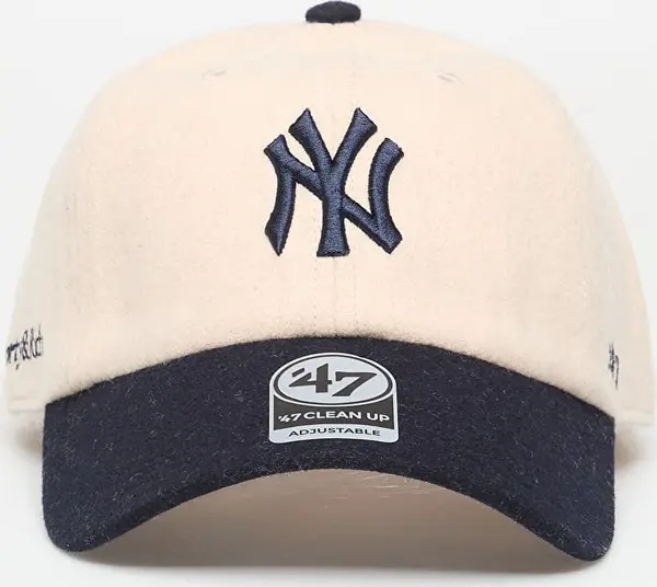 Sporty & Rich Čepica Sporty & Rich Yankees Serif Wool Hat Ecru/ Dark Navy Universal