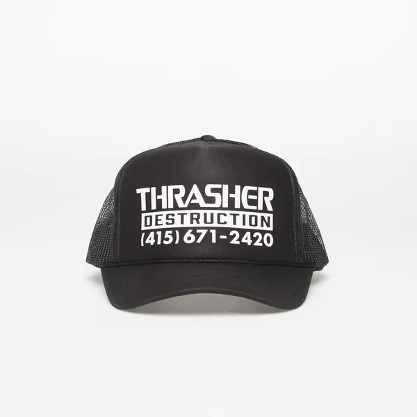 Thrasher Čepica Thrasher Destruction Trucker Black Universal