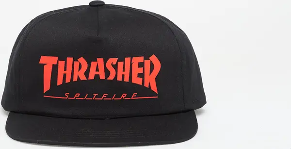 Thrasher Čepica Thrasher x Spitfire Snapback Black Universal