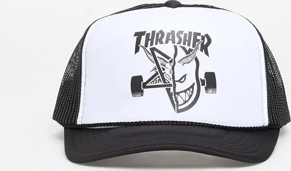 Thrasher Čepica Thrasher x Spitfire Thrash & Burn Trucker Black/ White/ Black Universal