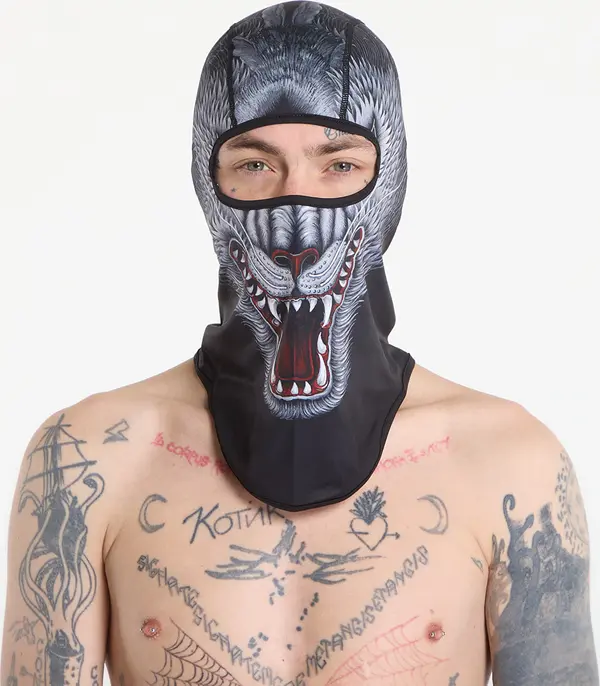 Y-3 Čepica Y-3 x Mercedes-AMG PETRONAS Formula One Team Wolf Balaclava Black/ Lgh Solid Grey M