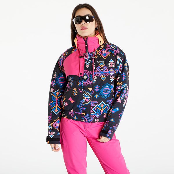 Columbia Columbia Wintertrainer™ 3-in-1 Interchange Waterproof Jacket Black Woven Nature Print/ Fuchsia Fizz