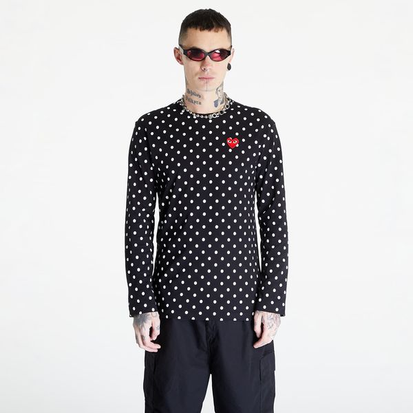 Comme des Garçons PLAY Comme des Garçons PLAY Heart Logo Long Sleeve Tee UNISEX Black