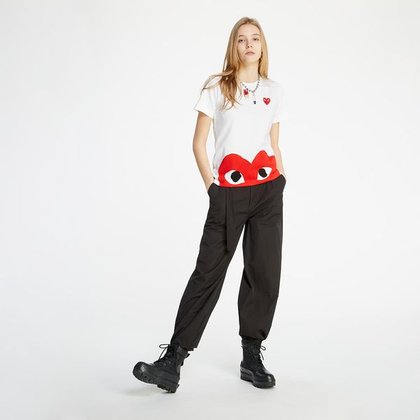 Comme des Garçons PLAY Comme des Garçons PLAY Heart Print Tee White