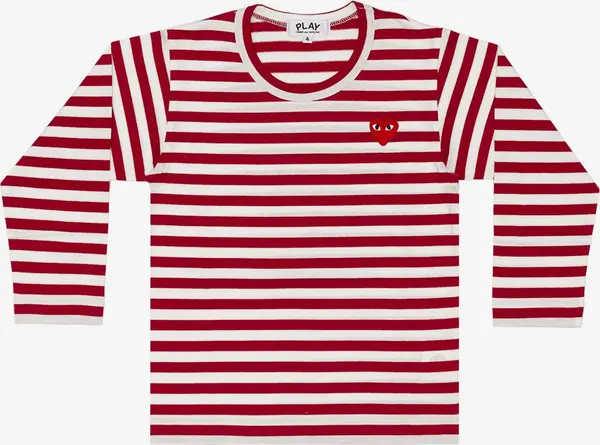 Comme des Garçons PLAY Comme des Garçons PLAY Kids Red Emblem Knit T-Shirt Red 4