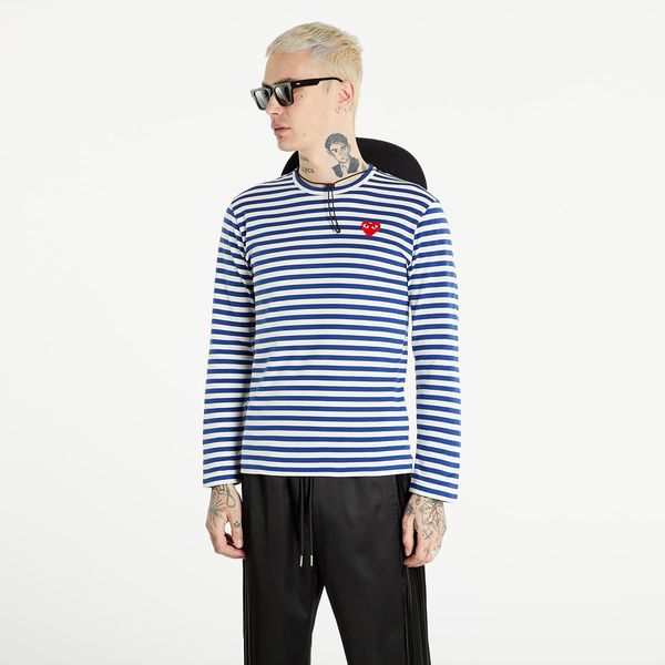 Comme des Garçons PLAY Comme des Garçons PLAY Long Sleeve Tee Navy/ White