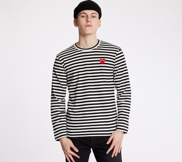 Comme des Garçons PLAY Comme des Garçons PLAY Long Sleeve Tee UNISEX Black/ White