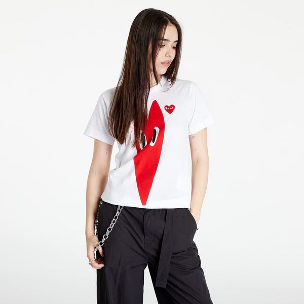 Comme des Garçons PLAY Comme des Garçons PLAY Short Sleeve Knit T-Shirt White