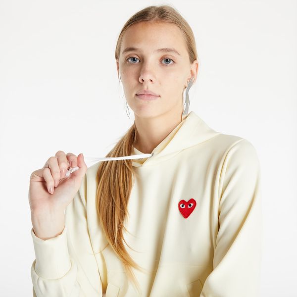 Comme des Garçons PLAY Comme des Garçons PLAY Sweatshirt Knit Hoodie Ivory