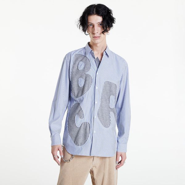 Comme des Garçons SHIRT Comme Des Garçons SHIRT Mens Shirt Woven Striped White / Blue