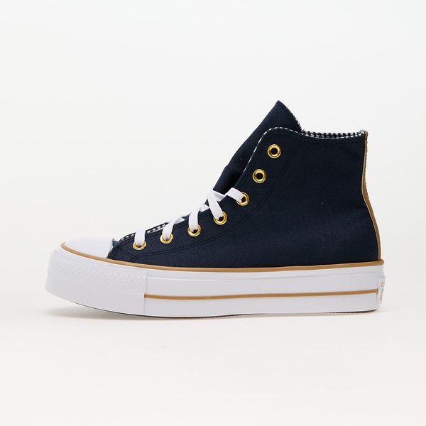 Converse Converse Chuck Taylor All Star Lift Platform Herringbone Stripe Obsidian/ White/ Trek Tan