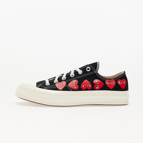 Comme des Garçons PLAY Converse x Comme des Garçons PLAY Chuck Taylor 70 OX Multi Heart Black/ Hi Risk Red/ Egret